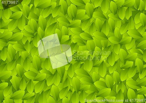 Image of Abstract green summer leaves texture