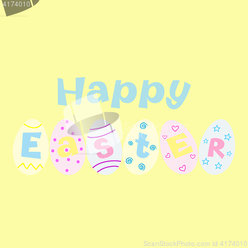 Image of Happy Easter greeting card