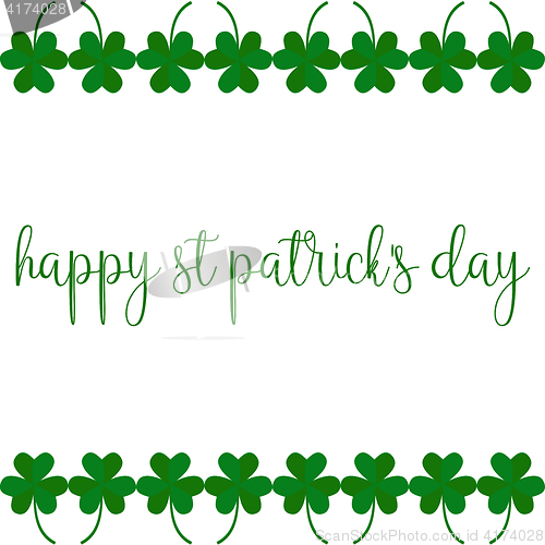 Image of Greeting card on St. Patricks day