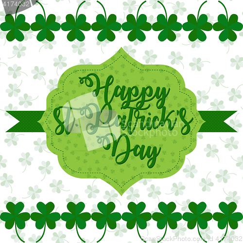 Image of Greeting card on St. Patricks day