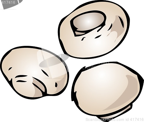 Image of Button mushrooms
