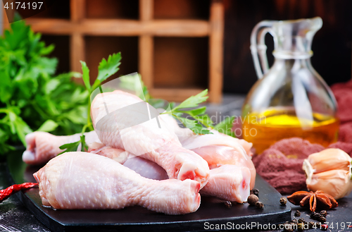 Image of raw chicken legs