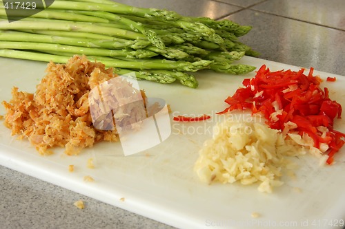 Image of Asparagus and garlic