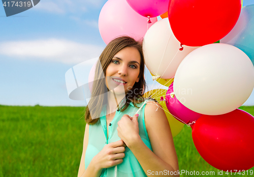 Image of Girl with Ballons