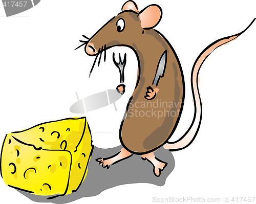 Image of Mouse and cheese