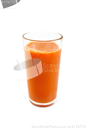 Image of Juice carrot in tall glass