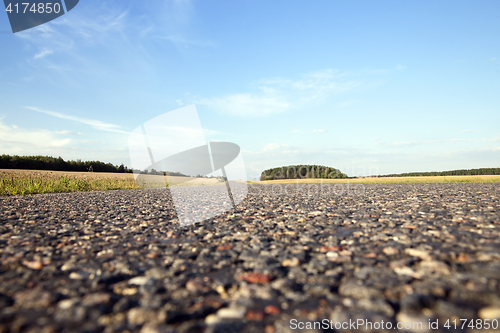 Image of paved road below