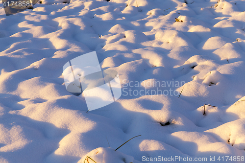 Image of snow drifts, close-up