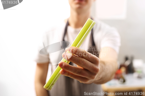 Image of Celery in the kitchen.