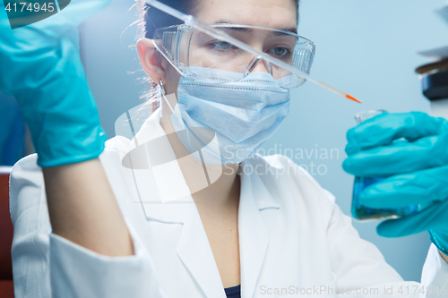 Image of Lab technician in chemical laboratory