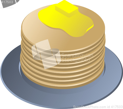 Image of Stack of pancakes