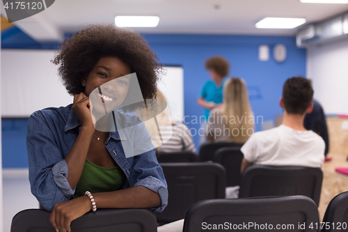 Image of Portrait informal African American business woman