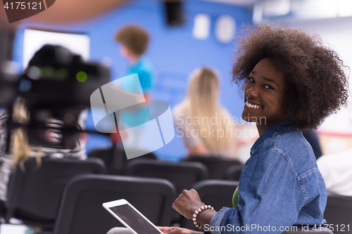 Image of Portrait informal African American business woman