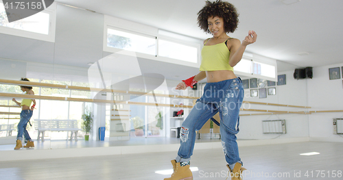 Image of Beautiful african american dancer