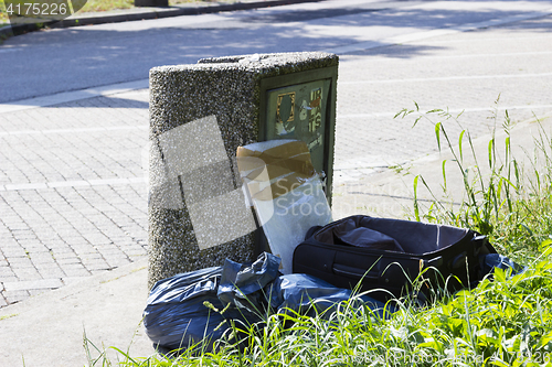 Image of Illegal waste disposal at service area