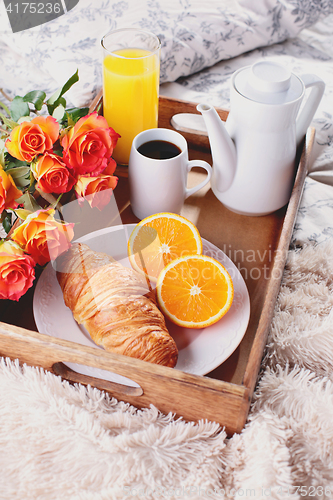 Image of breakfast in bed