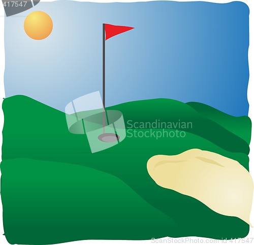 Image of Sunny golf course