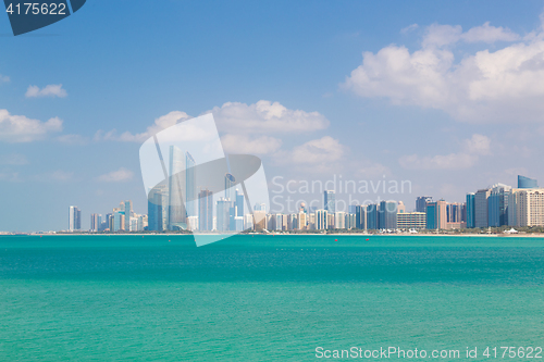 Image of Abu Dhabi waterfront, United Arab Emirates