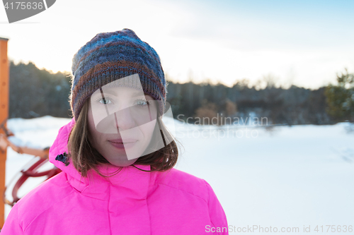 Image of Woman winter portrait
