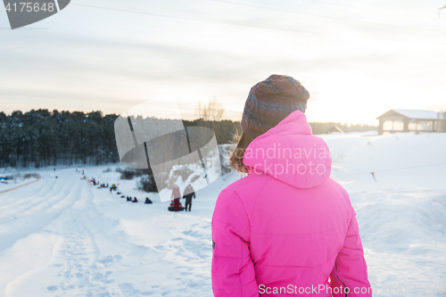 Image of Woman winter portrait