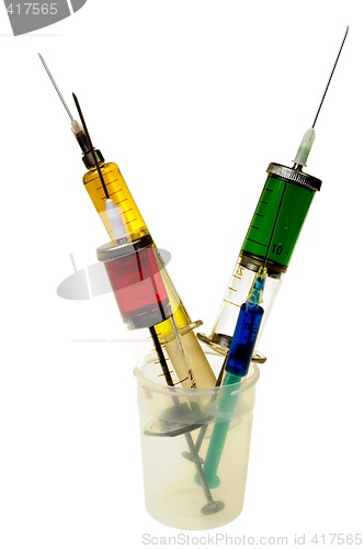 Image of Glass Syringes isolated