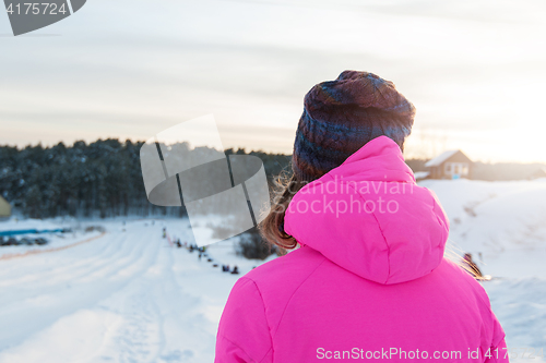 Image of Woman winter portrait