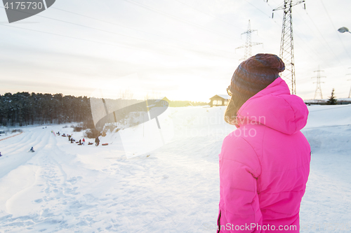 Image of Woman winter portrait
