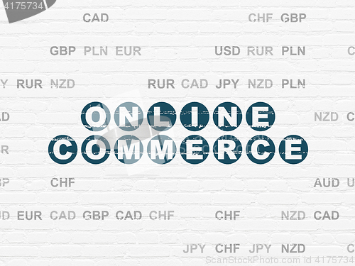 Image of Finance concept: Online Commerce on wall background