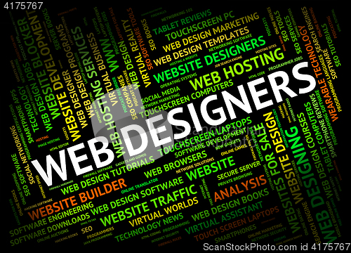 Image of Web Designers Represents Net Www And Designing