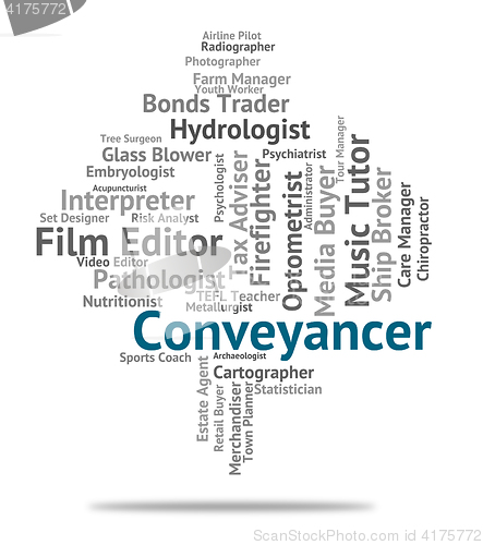 Image of Conveyancer Job Shows Text Hire And Housing