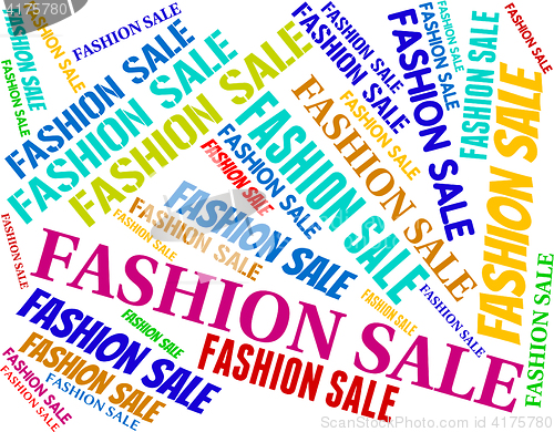 Image of Fashion Sale Shows Discount Reduction And Stylish