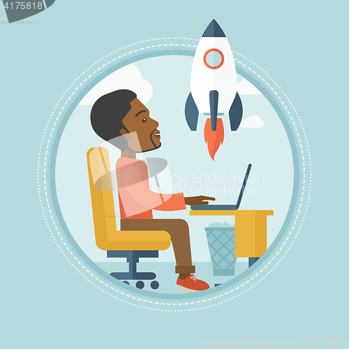 Image of Business start up vector illustration.