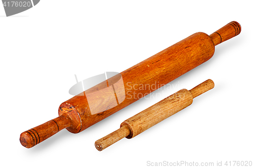 Image of Small and large rolling pin near