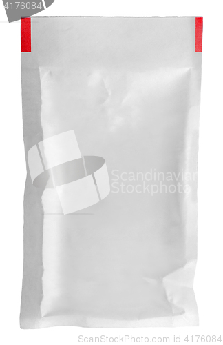 Image of Clear white packet vertically