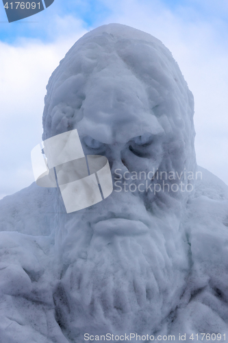 Image of Portrait of snow figure