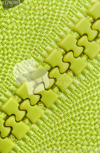 Image of Background green closed zipper