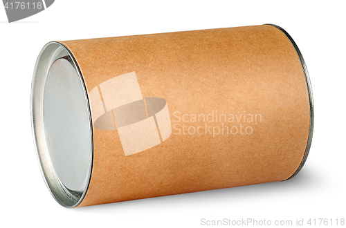 Image of Cardboard tube with metal lids