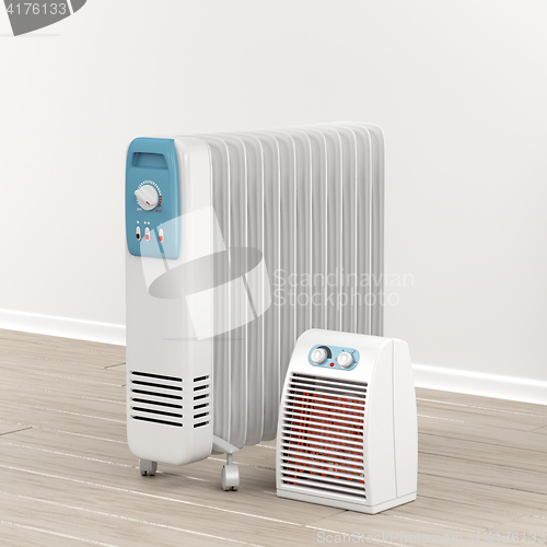 Image of Oil-filled radiator and fan heater