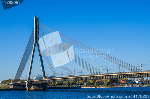 Image of Riga, Bridge over river Daugava