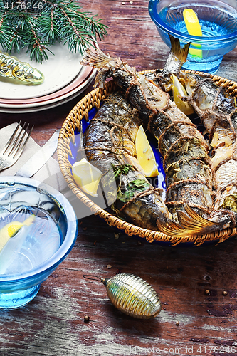 Image of Christmas dish of roasted fish