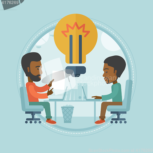 Image of Successful business idea vector illustration.