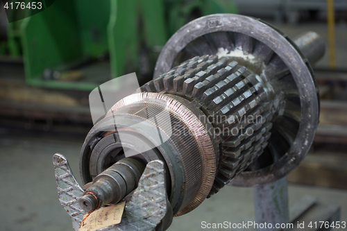 Image of Stator of a big electric motor