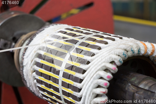 Image of Stator of a big electric motor