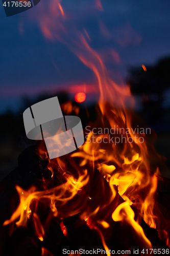 Image of Fire flames background