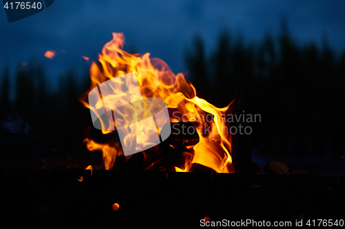 Image of Fire flames background