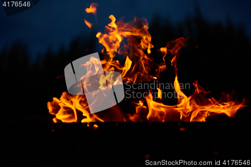 Image of Fire flames background