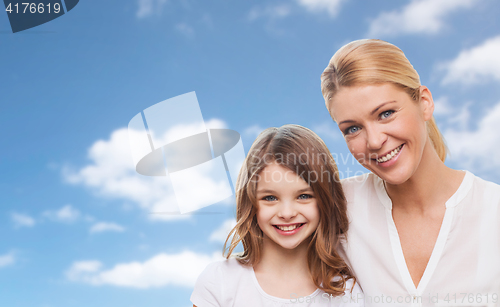 Image of happy mother and daughter