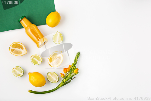 Image of Detox drinks on white background