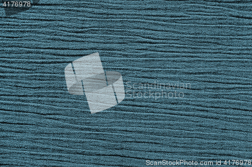 Image of Blue crinkled material background texture