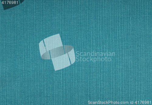 Image of Turquoise blue coarse woven fabric background 